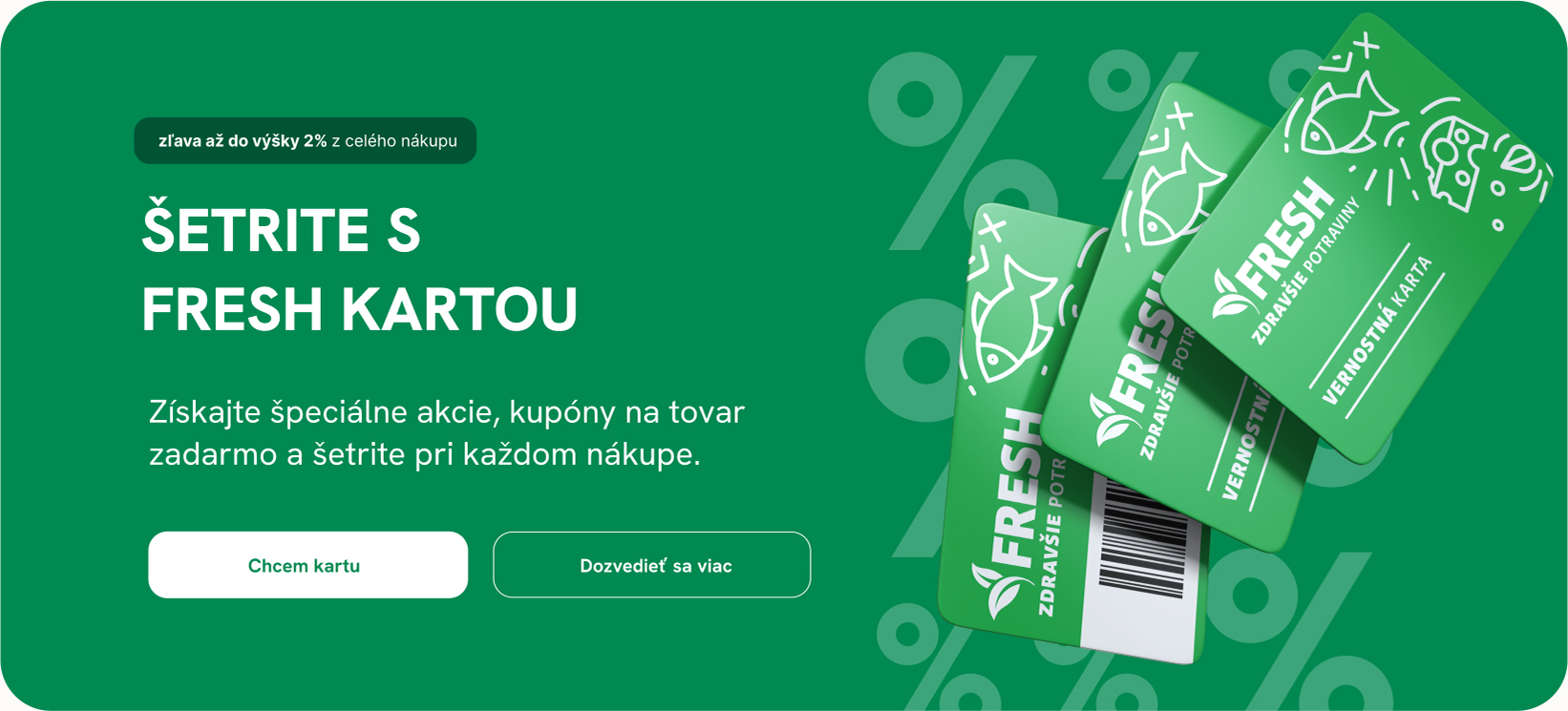 Šetrite s fresh kartou